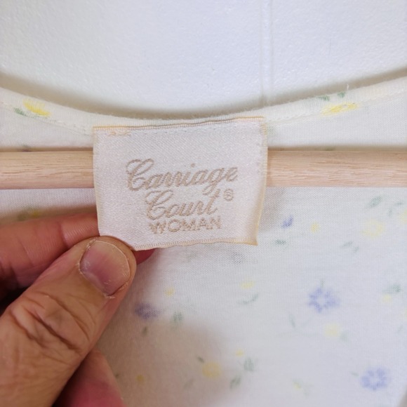 Vintage Carriage Court Nightgown  2X Cottagecore Floral Lace Trim‎ Sleepwear - Picture 3 of 11